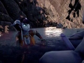 Çizgi film pornosu: Lara Croft ve Örümcek Adam bir World of Warcraft fantezisinde