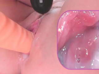 Teasing and rubbing lead to a quickly filling cup of cum